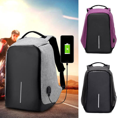 Anti-theft Backpack With USB Charge Port - Large Volume Capacity, Lightweight & Waterproof
