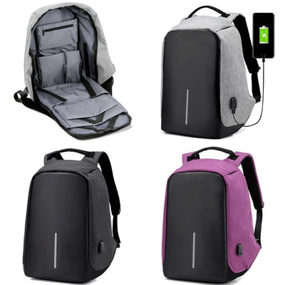 Anti-theft Backpack With USB Charge Port - Large Volume Capacity, Lightweight & Waterproof